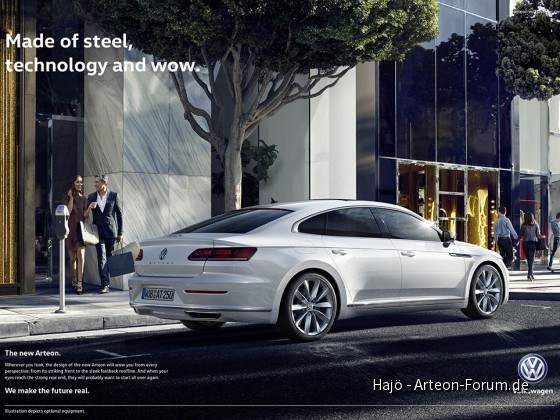 Arteon Marketing Kampagne - Offizielles Foto von Volkswagen